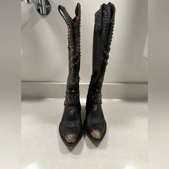 Old Gringo Relaxed Fit Belinda Studded Boot - Picture 2 of 8